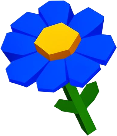 Blue flower