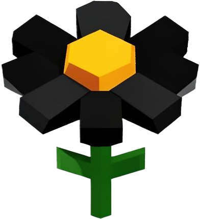Black flower